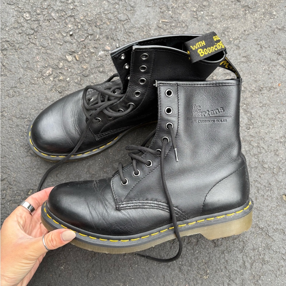 Dr. Martens Black Leather Boots